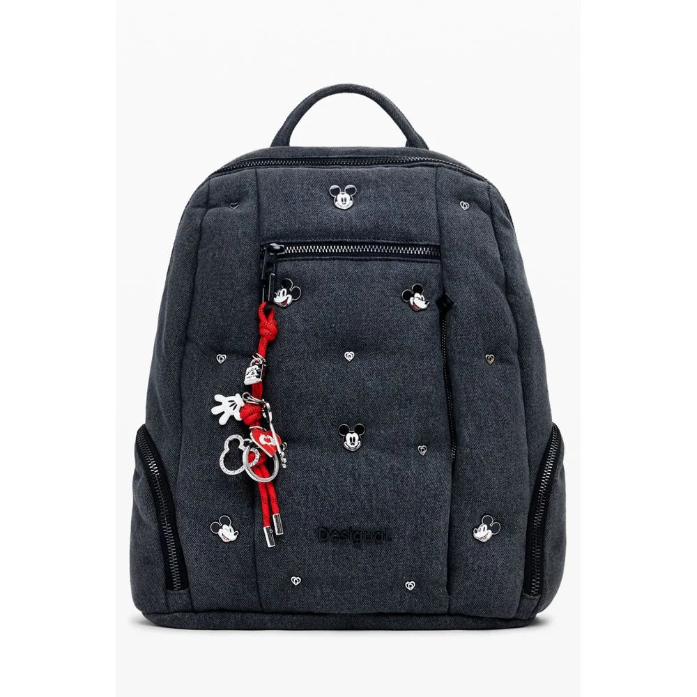 Desigual Gray Polyester Women Backpack - Backpacks