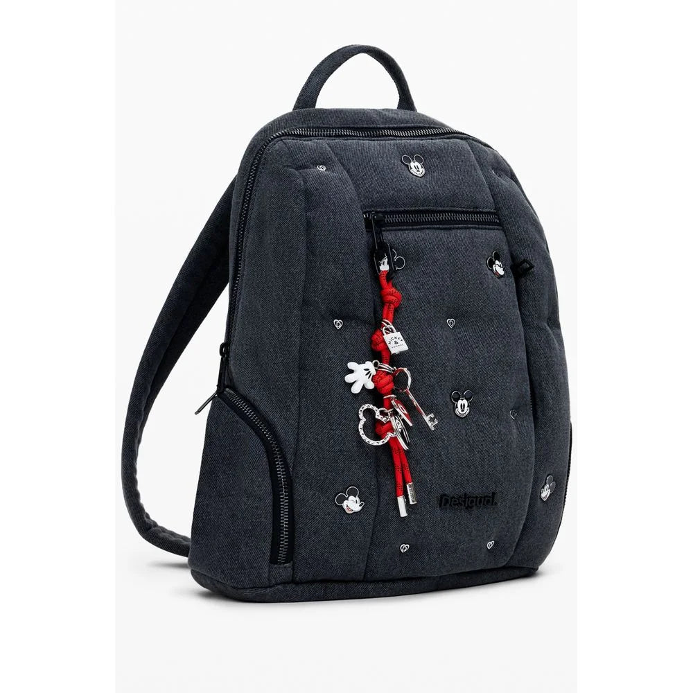 Desigual Gray Polyester Women Backpack - Backpacks