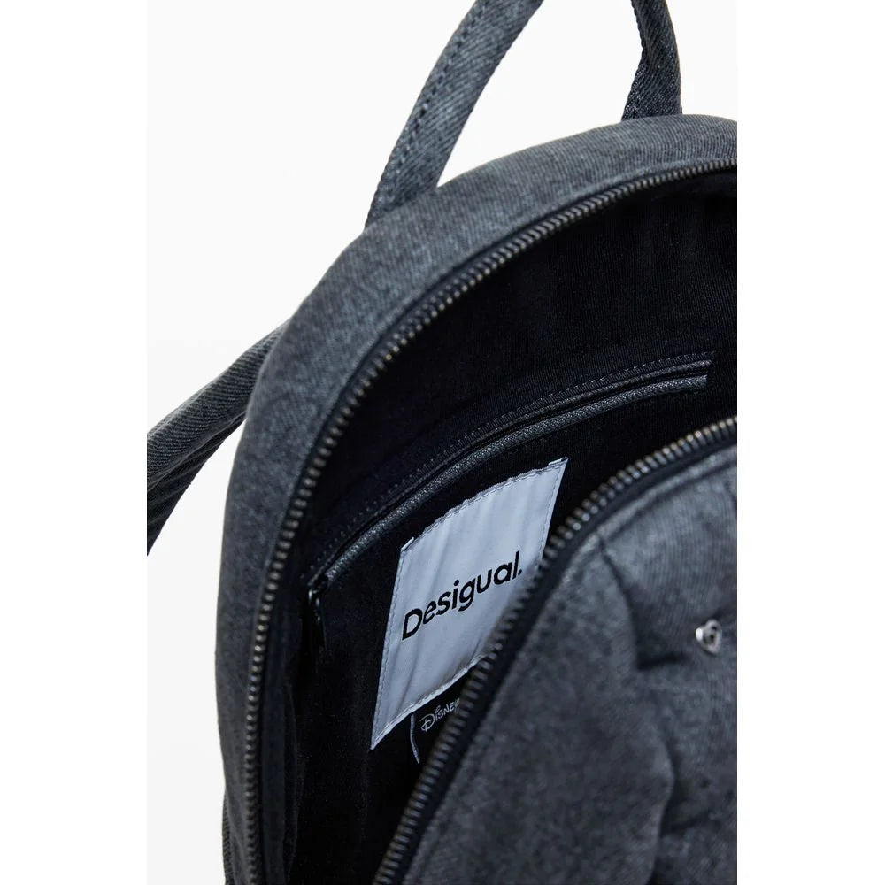 Desigual Gray Polyester Women Backpack - Backpacks