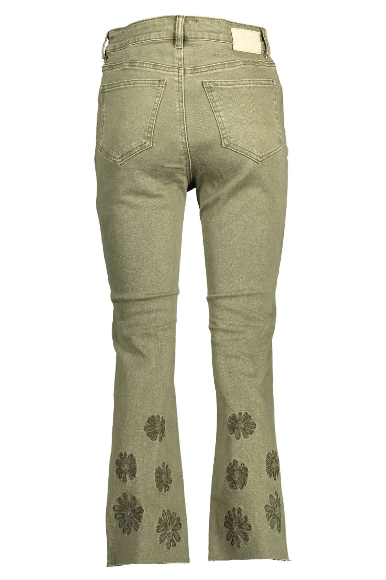 Desigual Green Cotton Women Jeans - W36