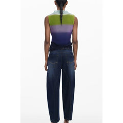 Desigual Green Polyester Tank Top - L