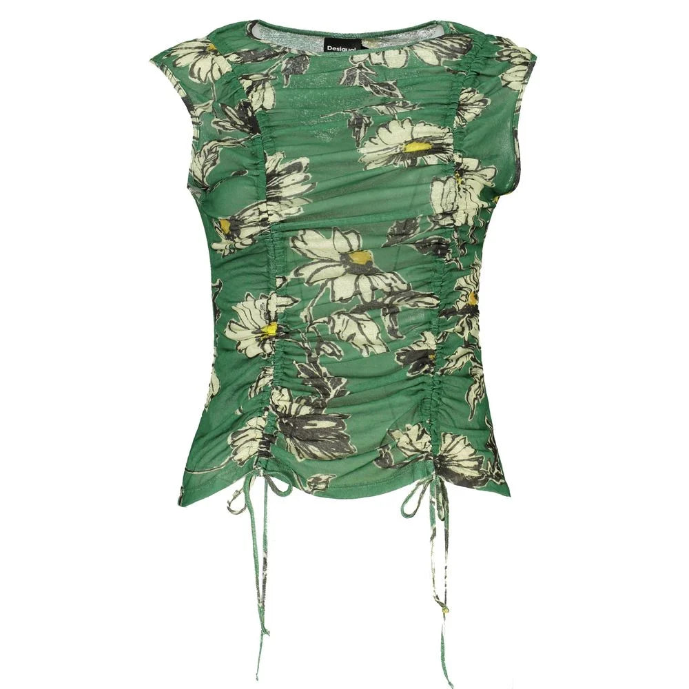 Desigual Green Polyester Tank Top - XL