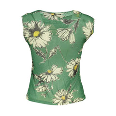 Desigual Green Polyester Tank Top - XL