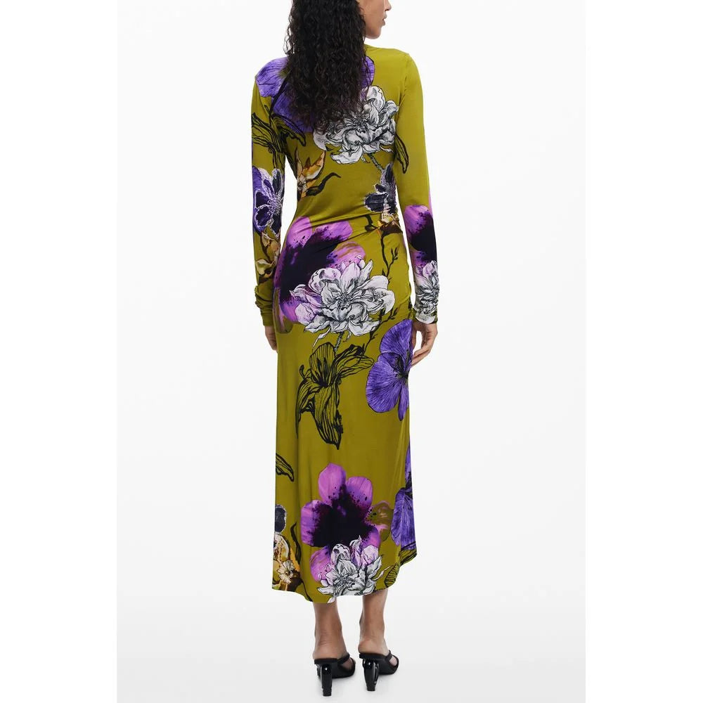 Desigual Green Viscose Women Dress - S