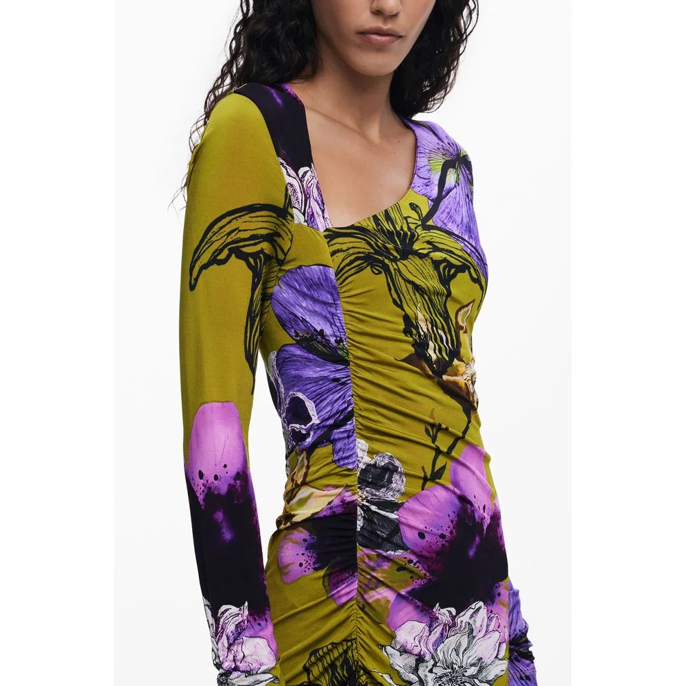 Desigual Green Viscose Women Dress - S