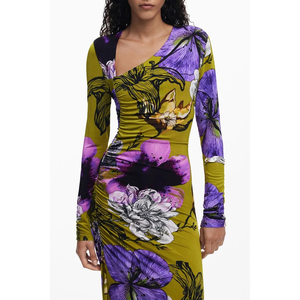 Desigual Green Viscose Women Dress - S