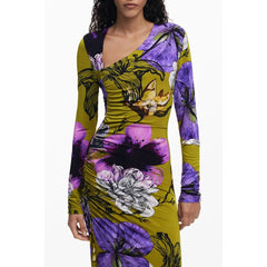 Desigual Green Viscose Women Dress - S