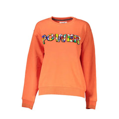 Desigual Orange Cotton Women Sweater - XXL - Sweatshirts