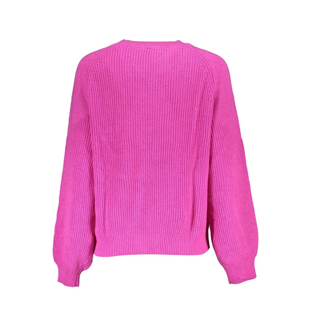 Desigual Pink Fabric Sweater - Sweaters