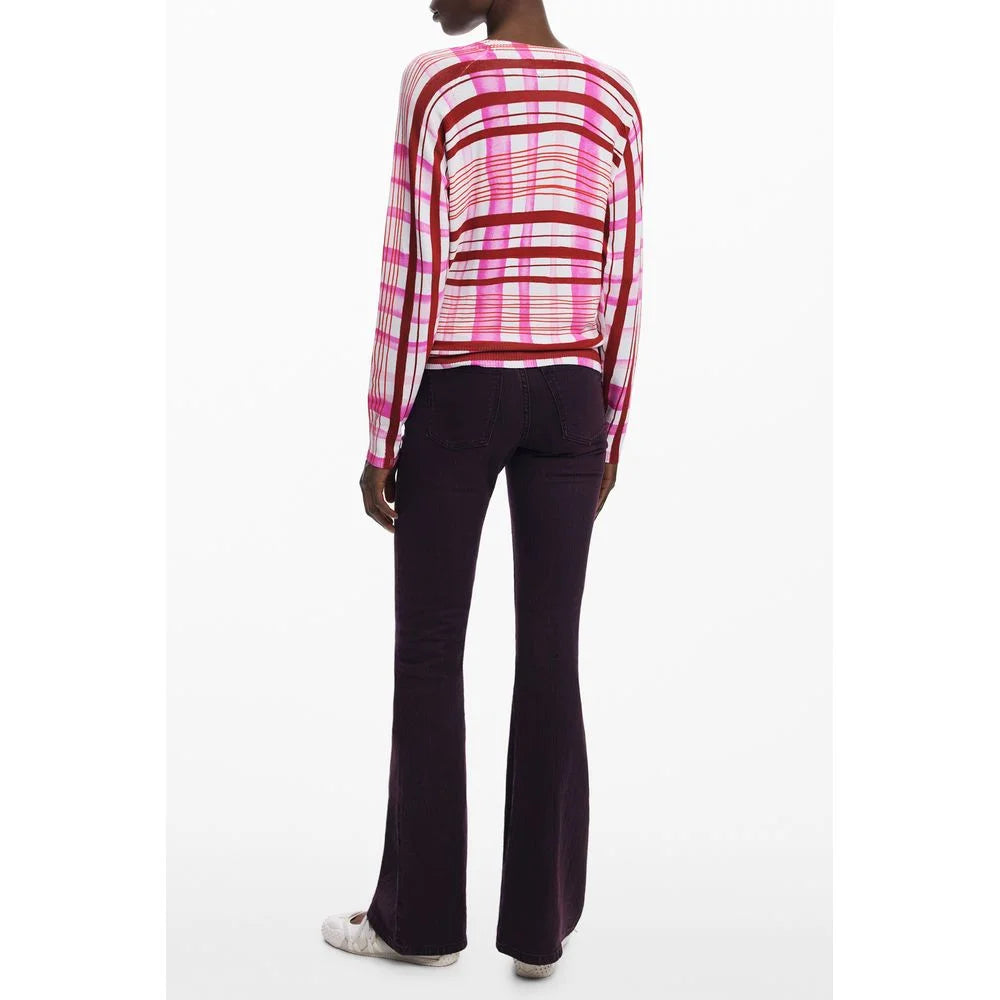 Desigual Pink Viscose Women Sweater
