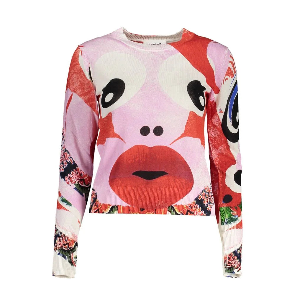 Desigual Pink Viscose Women Sweater - Sweaters