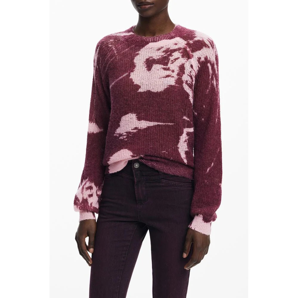 Desigual Pink Wool Women Sweater - Sweaters