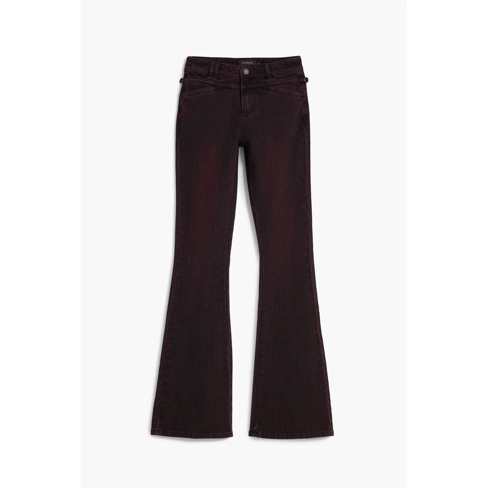 Desigual Purple Cotton Women Jeans - Jeans