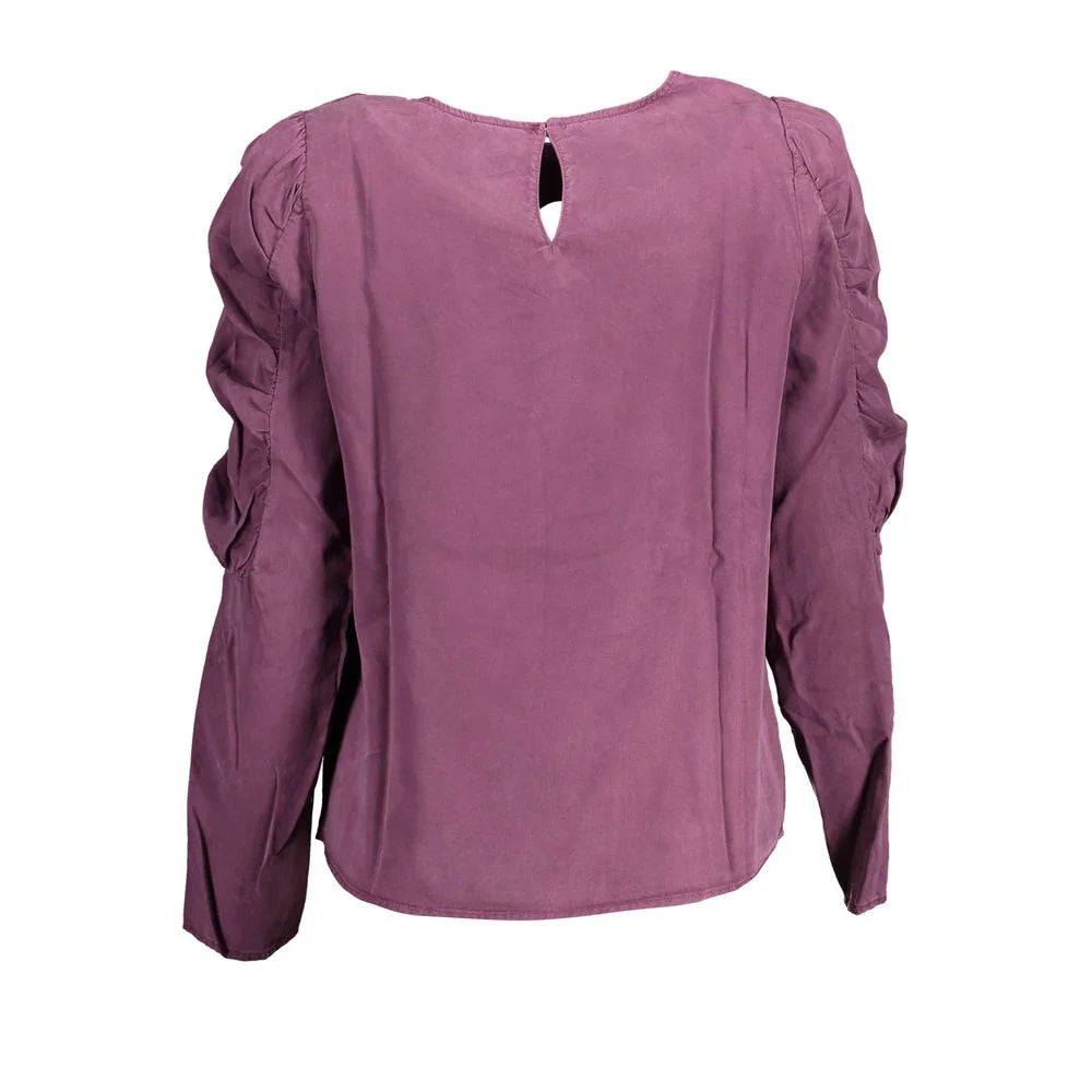Desigual Purple Lyocell Shirt - Shirts