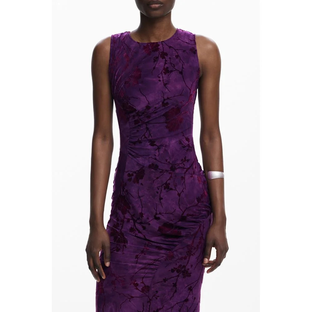 Desigual Purple Polyester Women Dress - Dresses