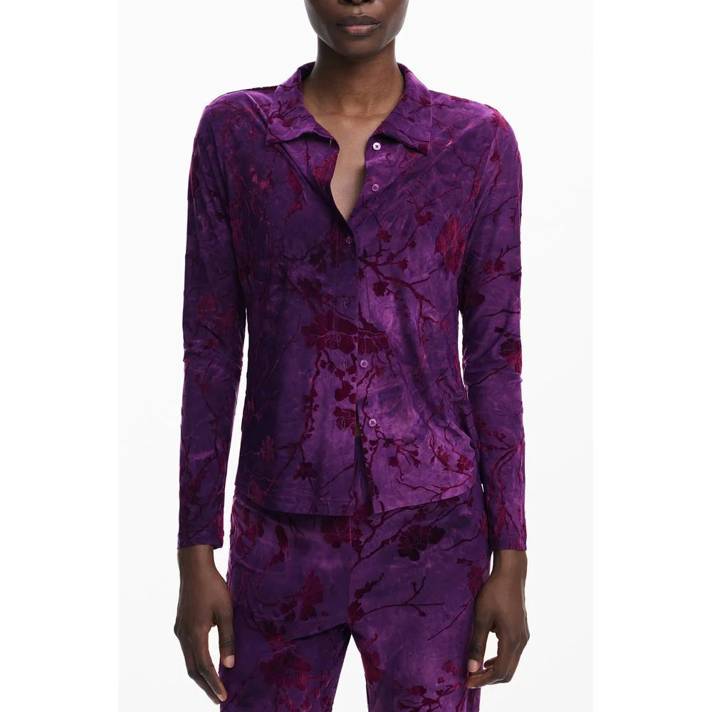 Desigual Purple Polyester Women Shirt - Shirts