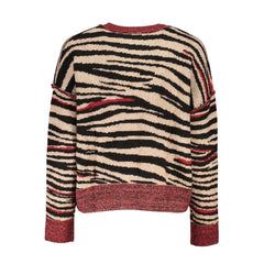 Desigual Red Fabric Sweater - Sweaters
