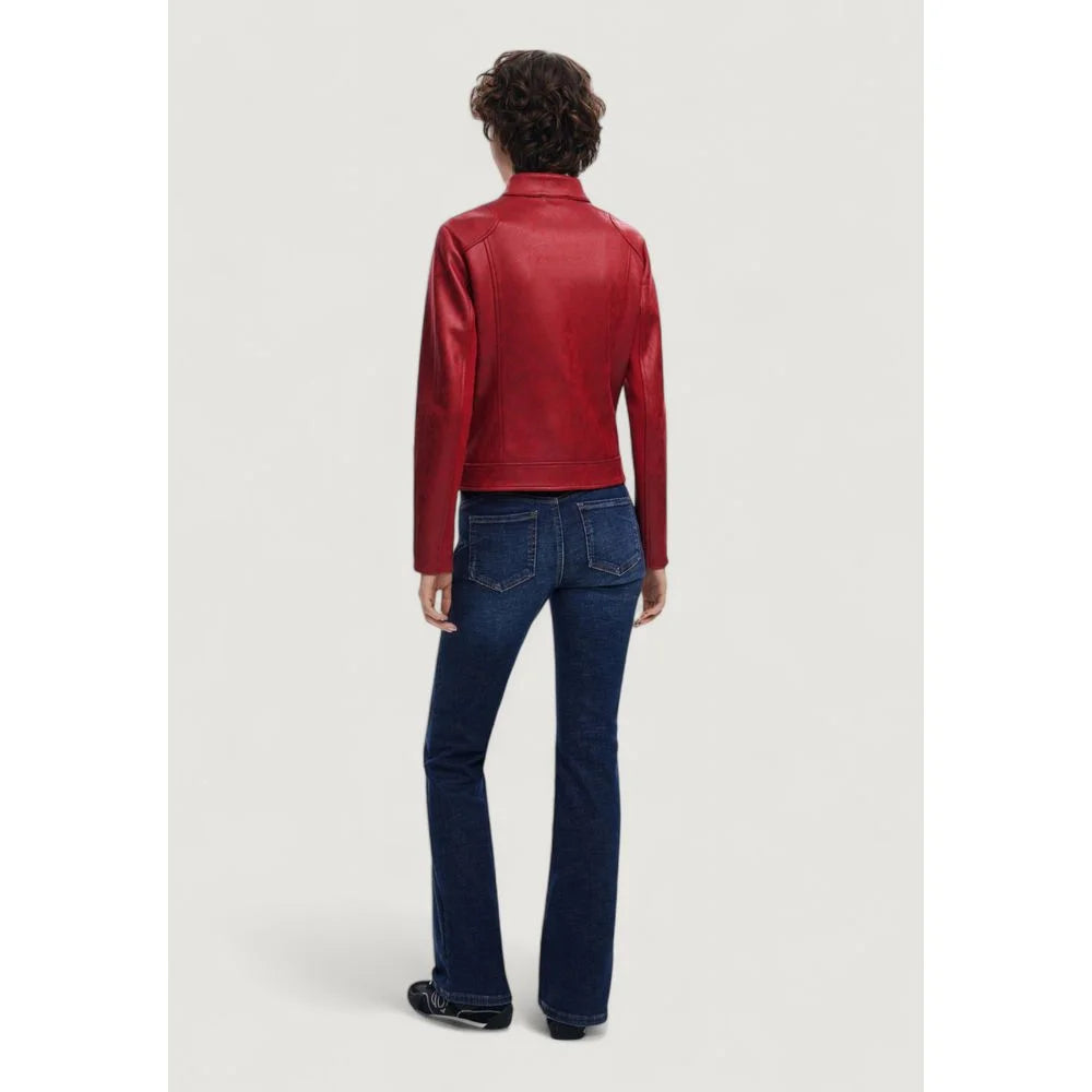 Desigual Red Polyester Bomber - IT40|S