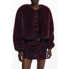 Desigual Red Polyester Women Jacket - Coats & Jackets