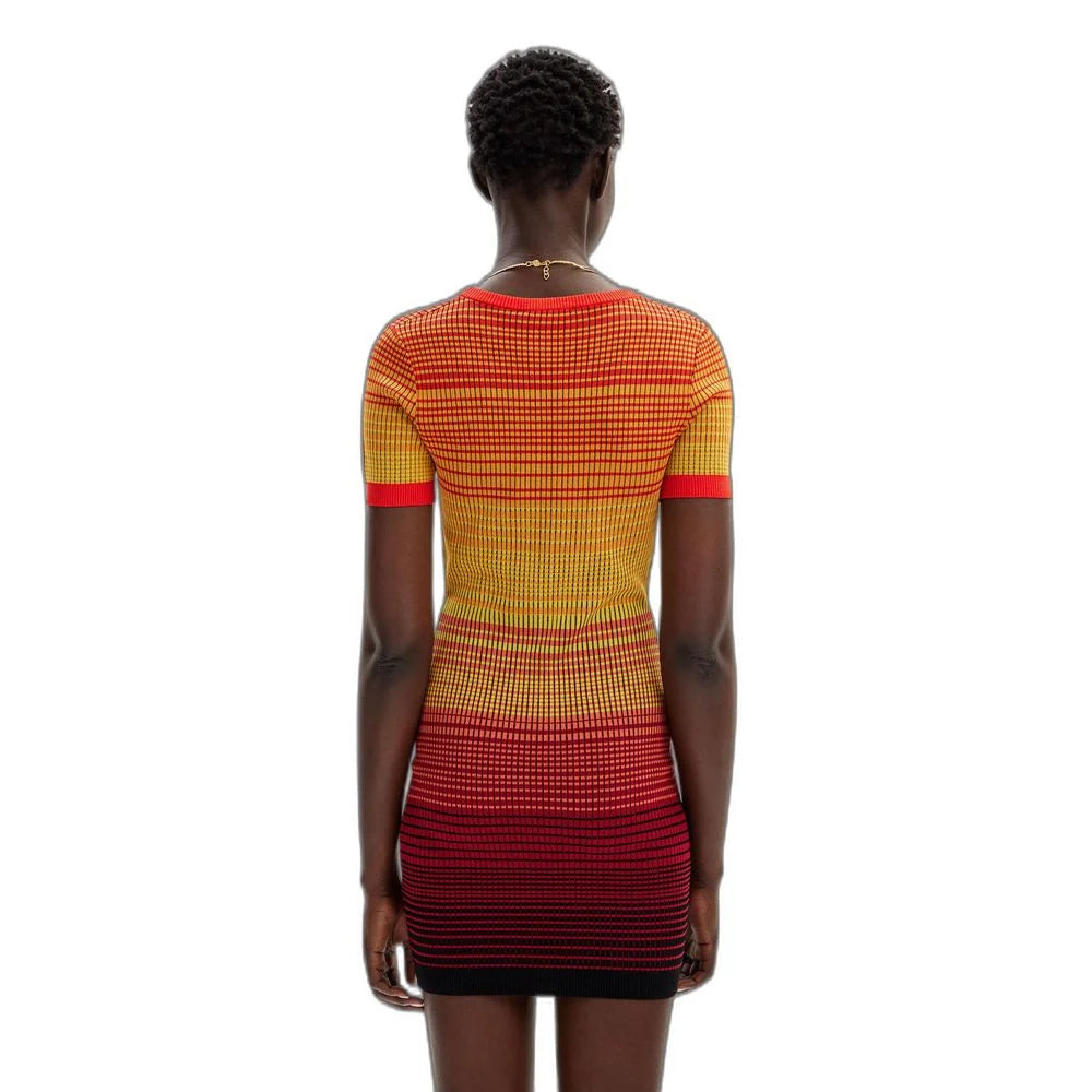 Desigual Red Viscose Midi - XL - Dresses