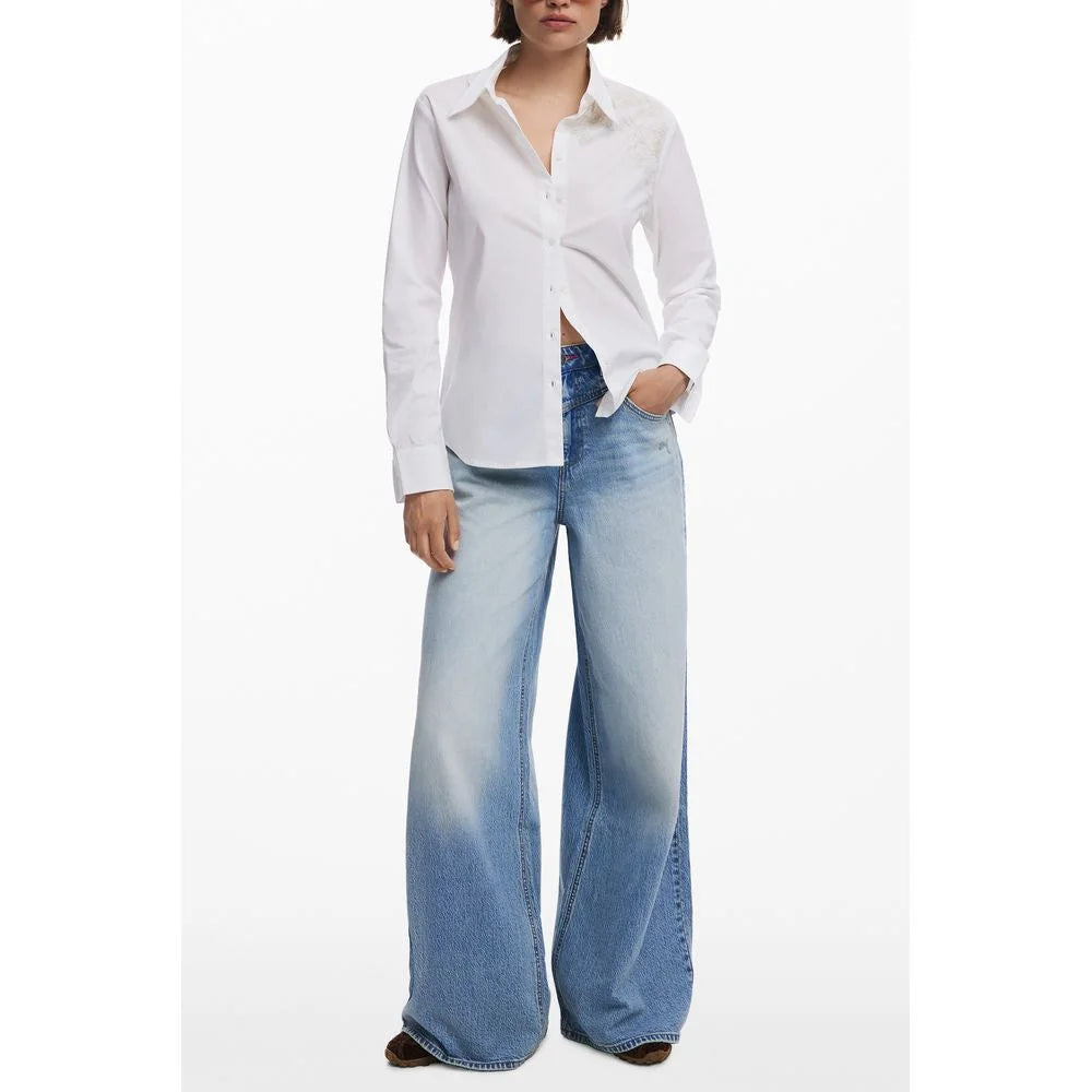 Desigual White Cotton Shirt
