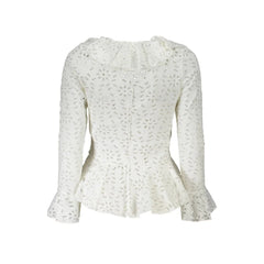 Desigual White Cotton Shirt - Blouses