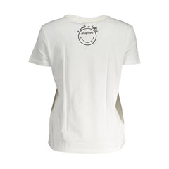 Desigual White Cotton Women T-Shirt - XL