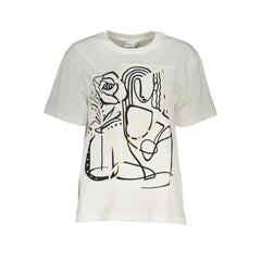 Desigual White Cotton Women T-Shirt - XS - T-Shirts