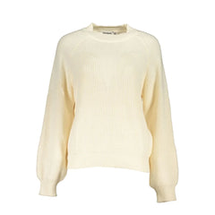 Desigual White Fabric Sweater - Sweaters