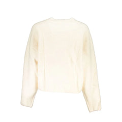 Desigual White Fabric Sweater - Sweaters