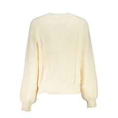 Desigual White Fabric Sweater - Sweaters