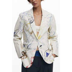 Desigual White Polyester Women Jacket - M