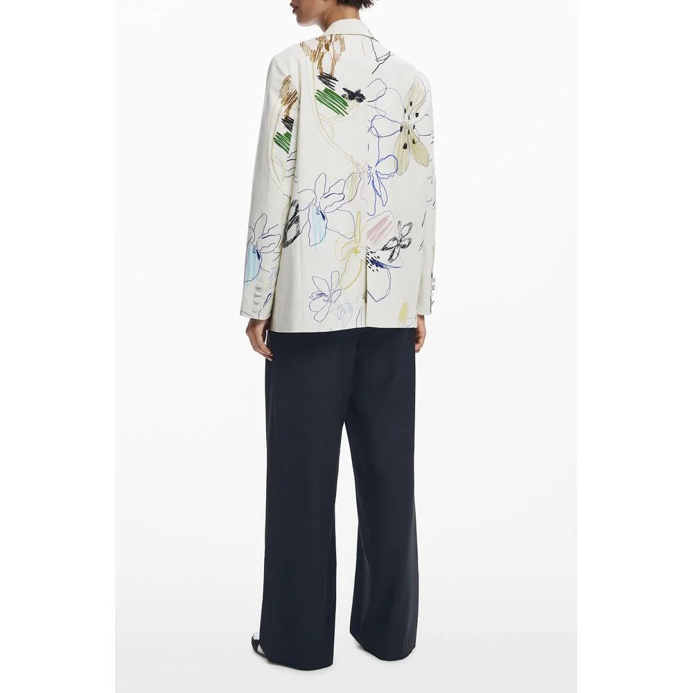 Desigual White Polyester Women Jacket - M