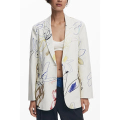 Desigual White Polyester Women Jacket - M