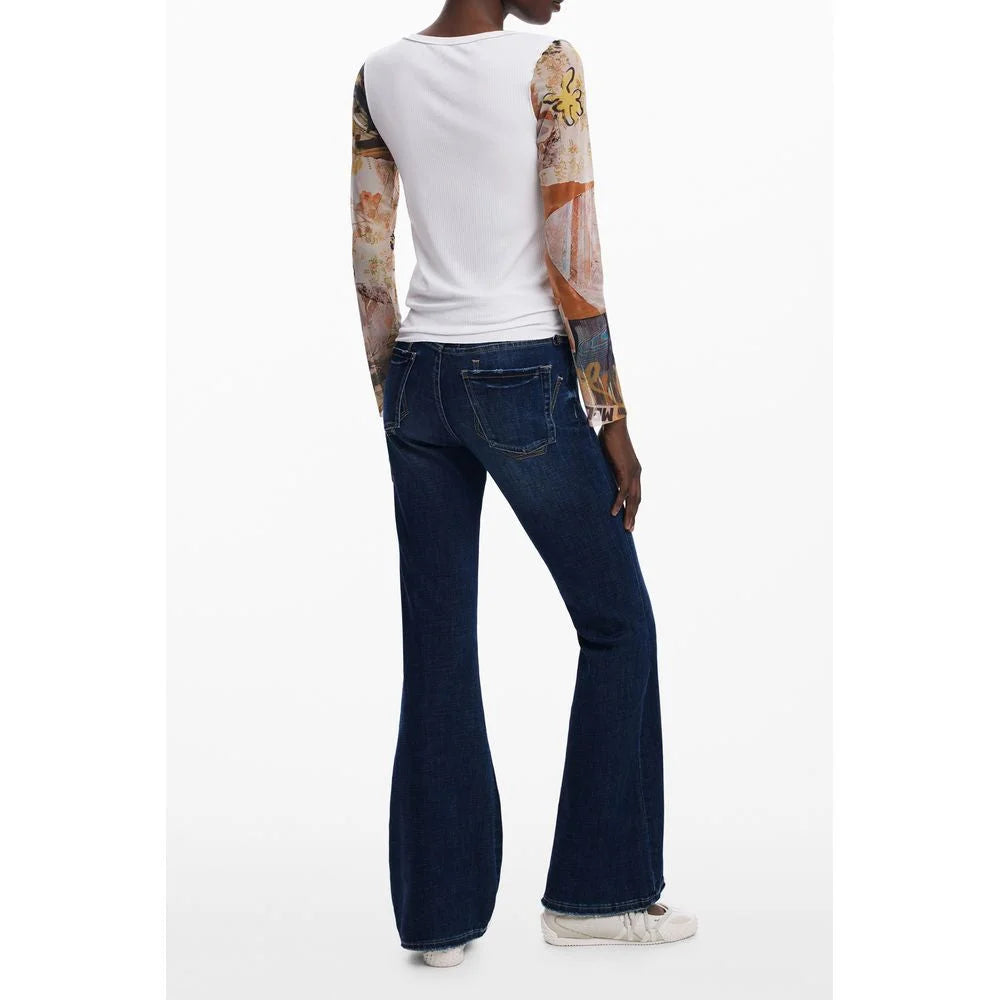 Desigual White Polyester Women Sweater - Sweaters