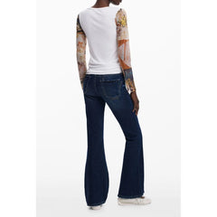 Desigual White Polyester Women Sweater - Sweaters