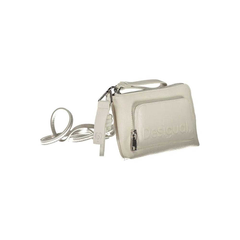 Desigual White Polyethylene Handbag - Cross Body Bags
