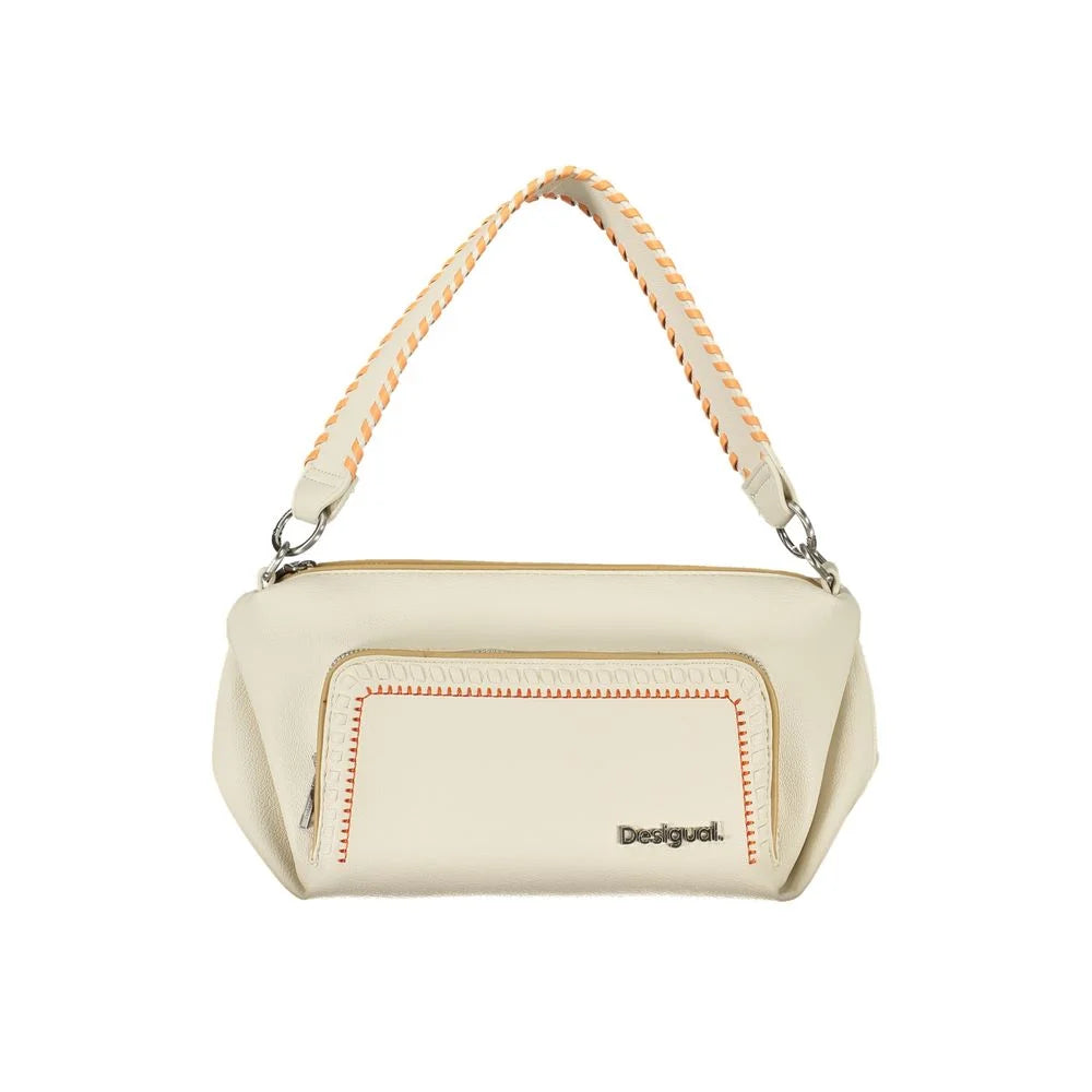Desigual White Polyethylene Handbag - Shoulder Bags