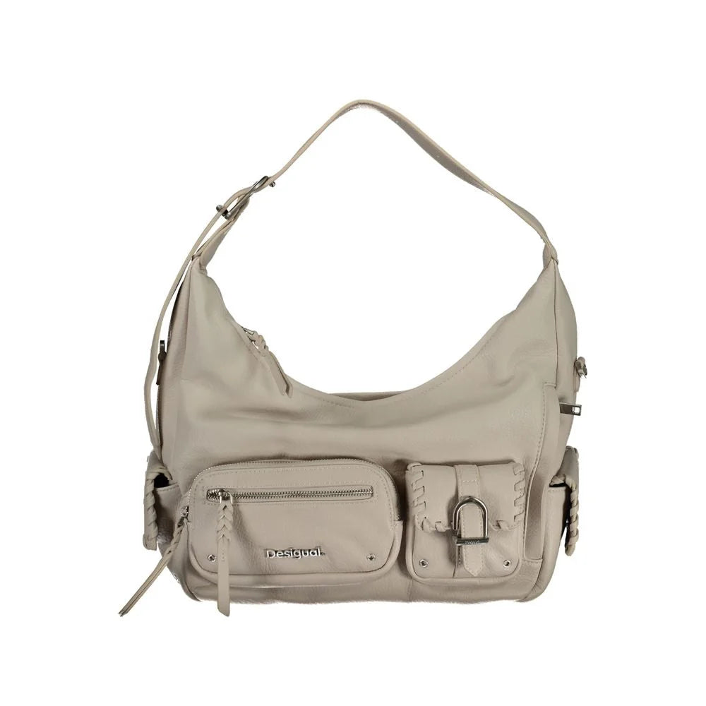 Desigual White Polyethylene Handbag - Shoulder Bags