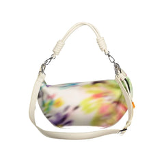 Desigual White Polyethylene Women Handbag - Half-Moon Bags