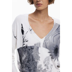 Desigual White Viscose Women Sweater - Sweaters