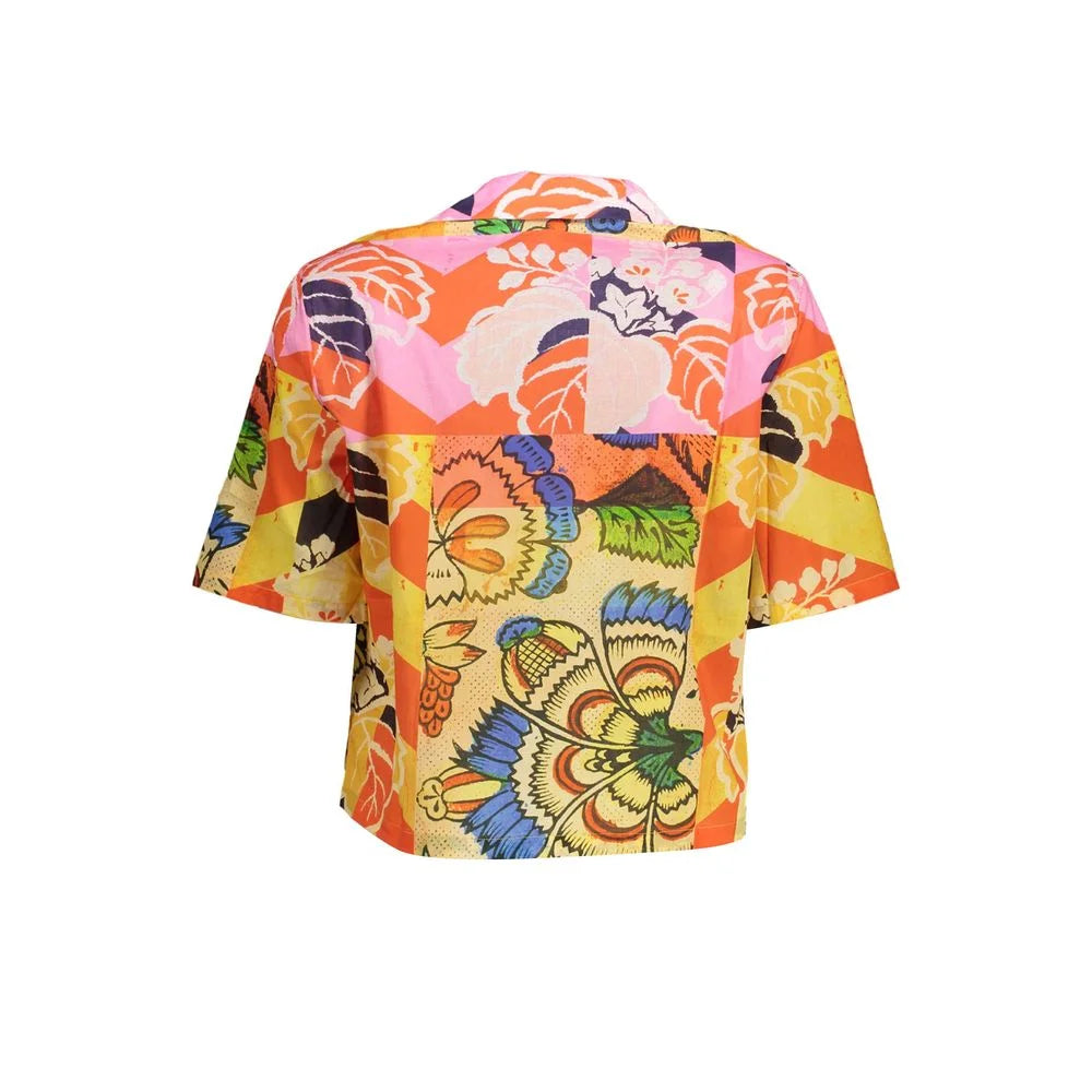 Desigual Yellow Cotton Shirt - S - Shirts