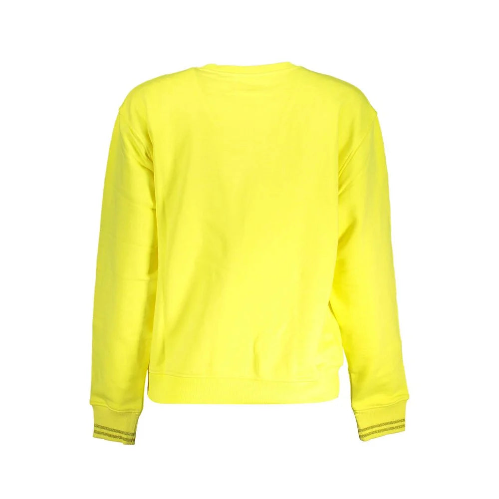 Desigual Yellow Cotton Women Sweater - Sweatshirts