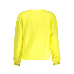 Desigual Yellow Cotton Women Sweater - Sweatshirts