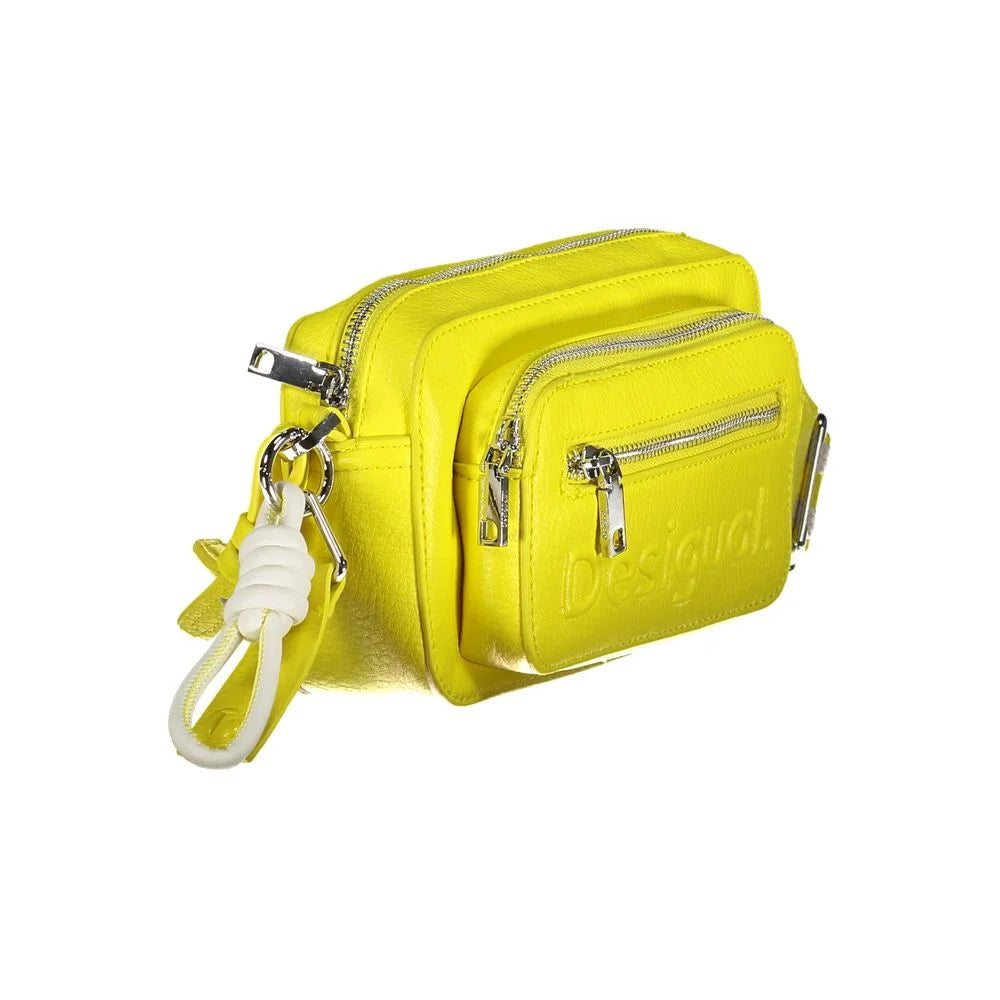 Desigual Yellow Polyethylene Handbag - Cross Body Bags