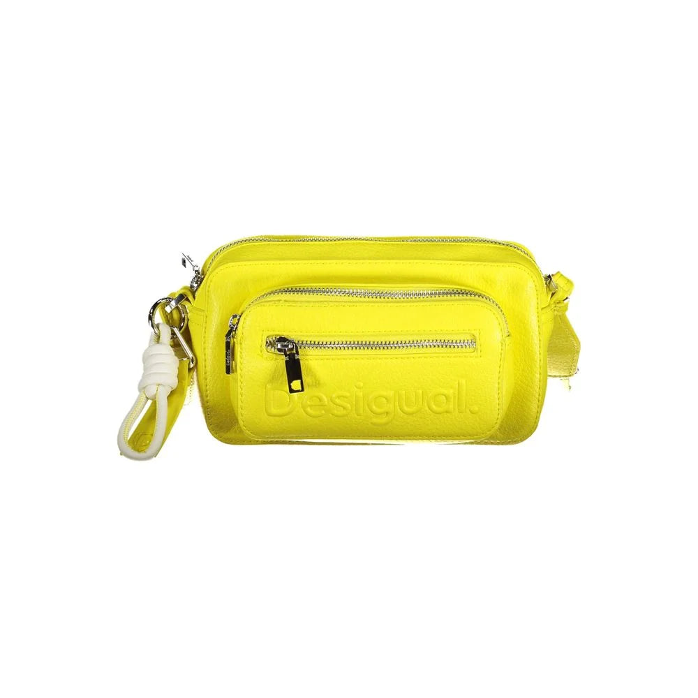 Desigual Yellow Polyethylene Handbag - Cross Body Bags