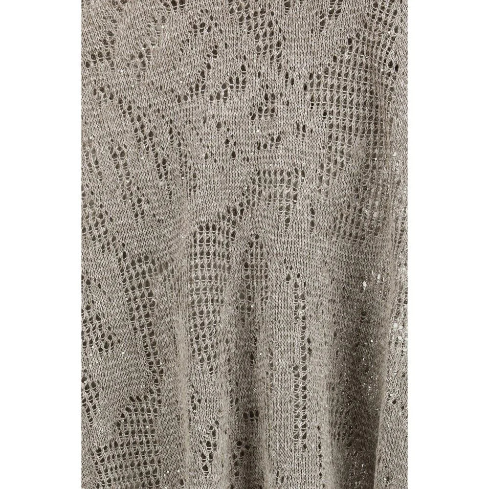 Brunello Cucinelli Beige Linen Hoodie