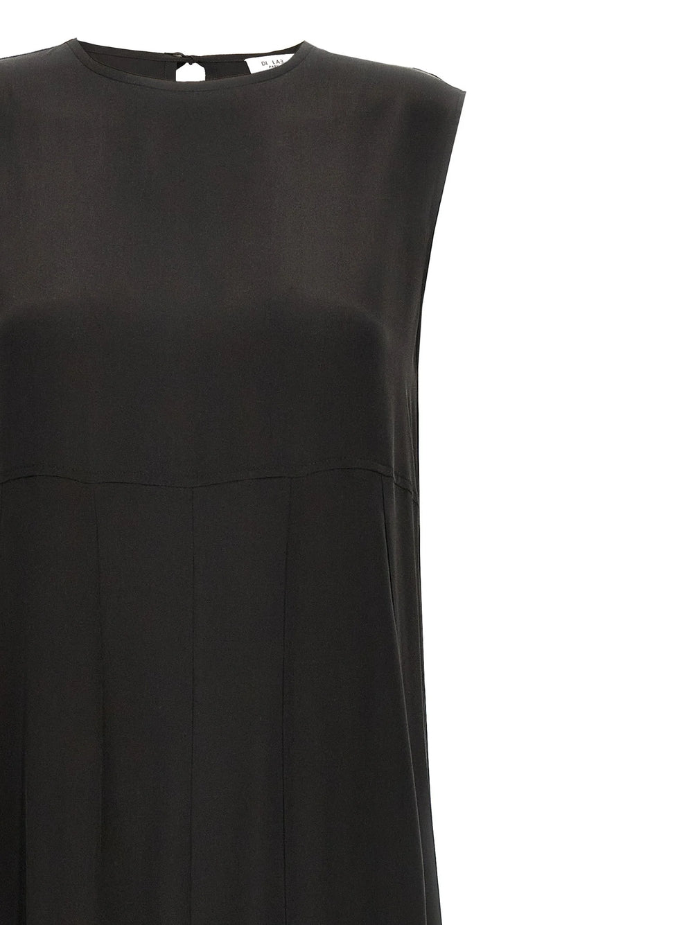 DI.LA3 PARI’ Black Silk Long Dress