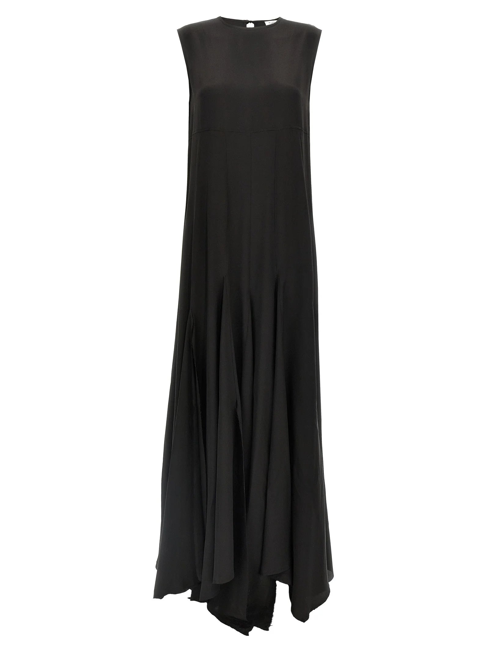 DI.LA3 PARI’ Black Silk Long Dress