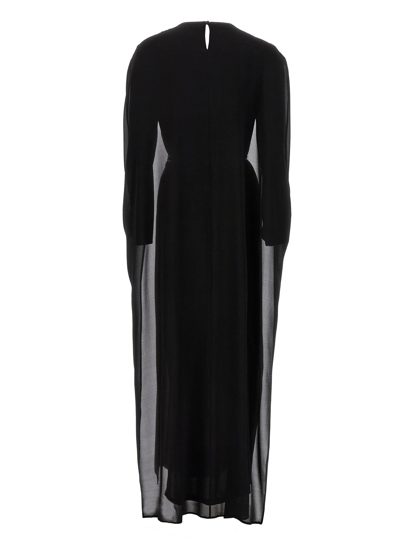 DI.LA3 PARI’ Black Silk Long Dress - S